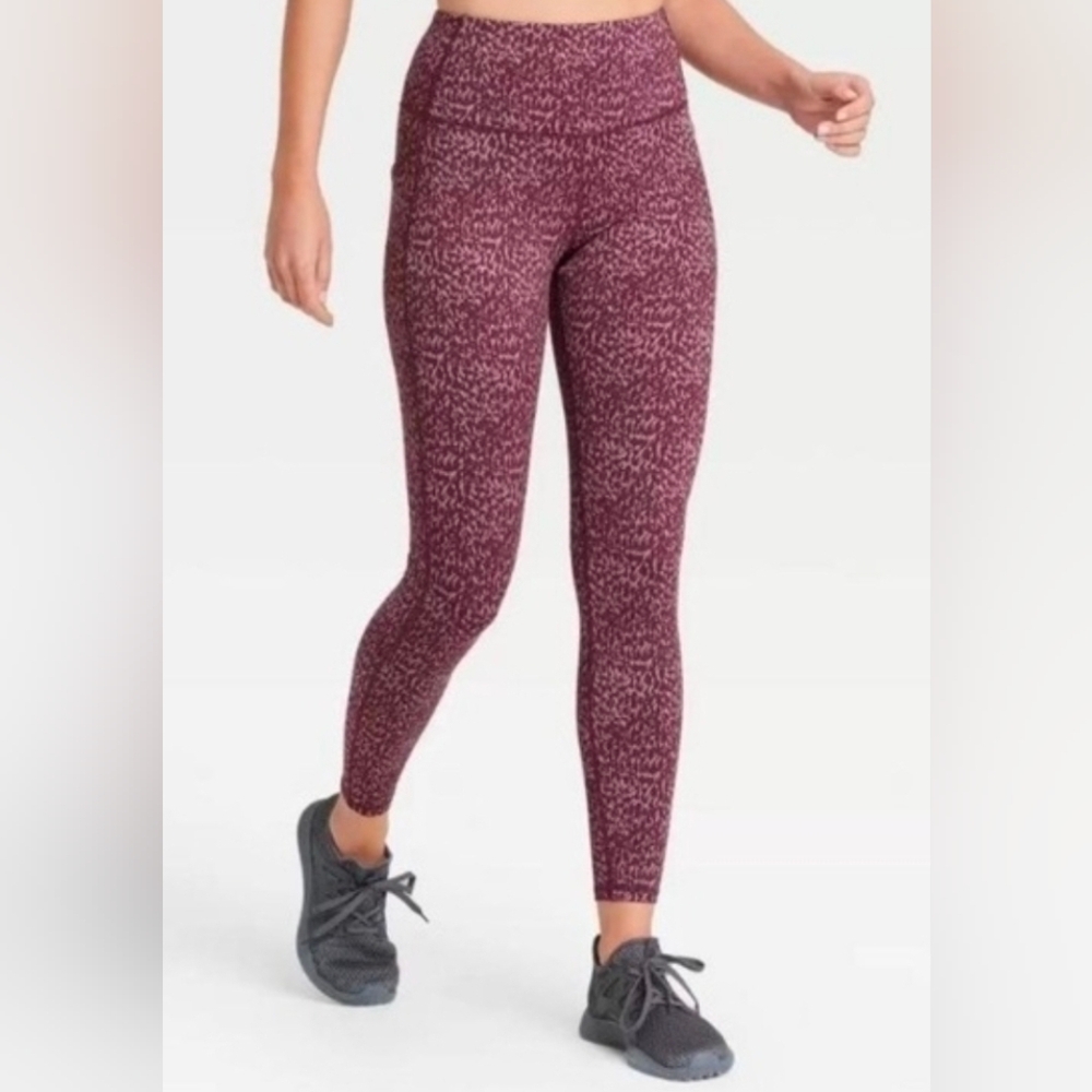 All In Motion Pull On Jacquard Printed Leggings